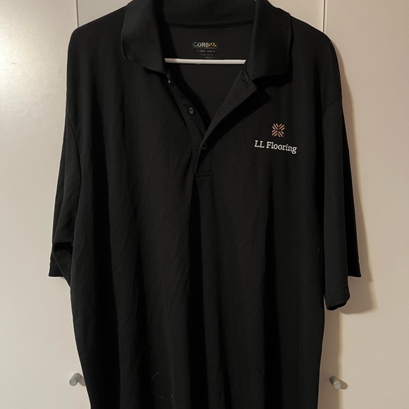 Size 3XL “LL Flooring” Black Short Sleeve Polo Shirt - Picture 1 of 15